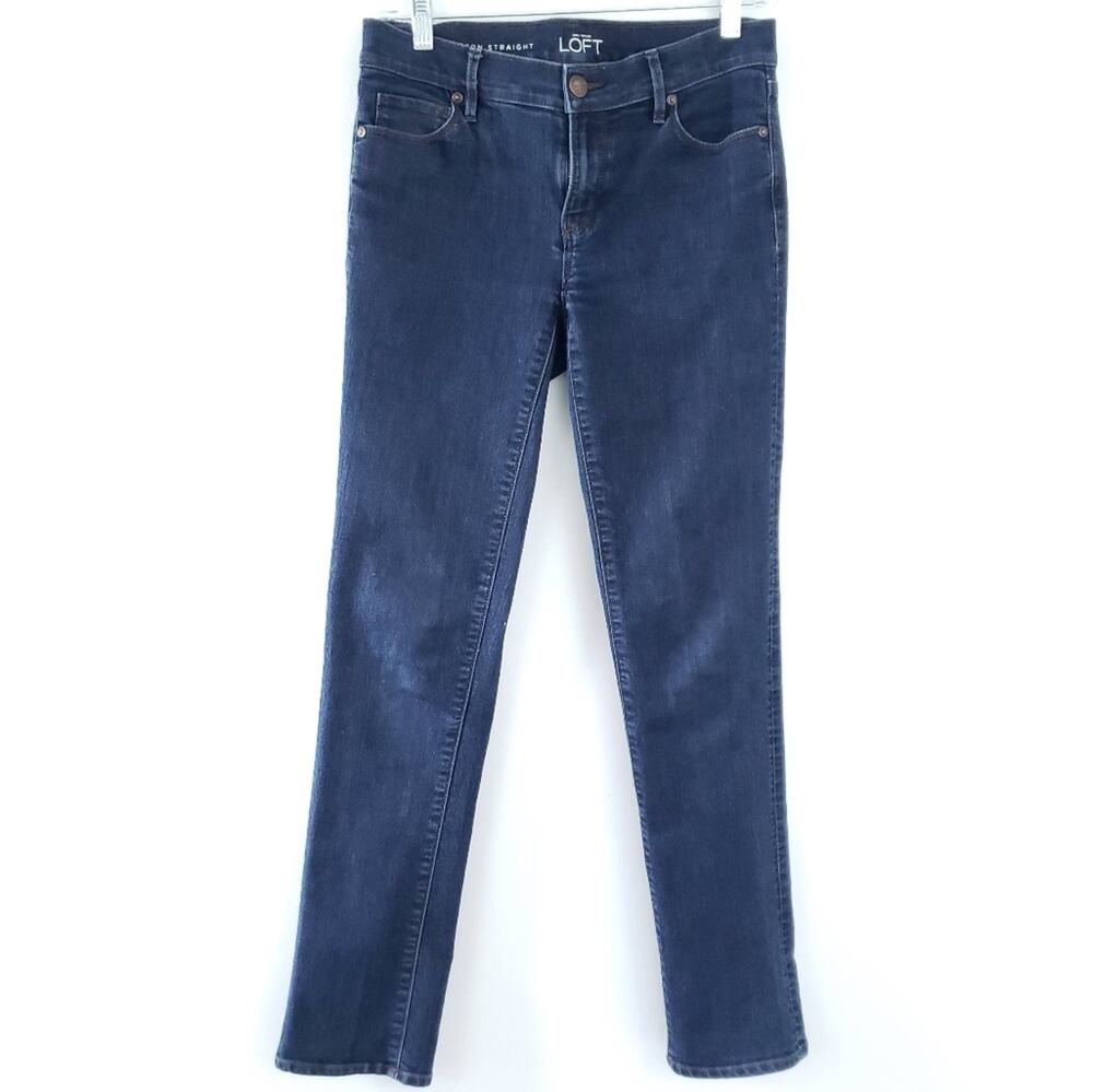 Loft Modern Straight Blue Jeans Size 26 Size 2 Stretchy Women Pants